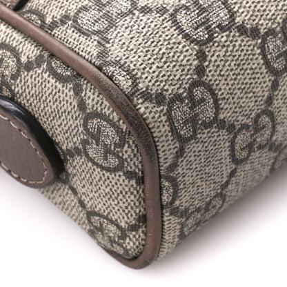 Gucci GG Supreme Monogram Web Mini Ophidia Shoulder Bag Brown 10 of 11