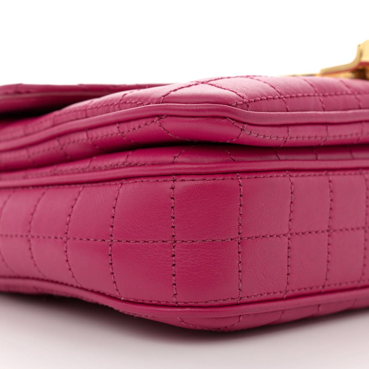 Calfskin Quilted Small C Bag Pink