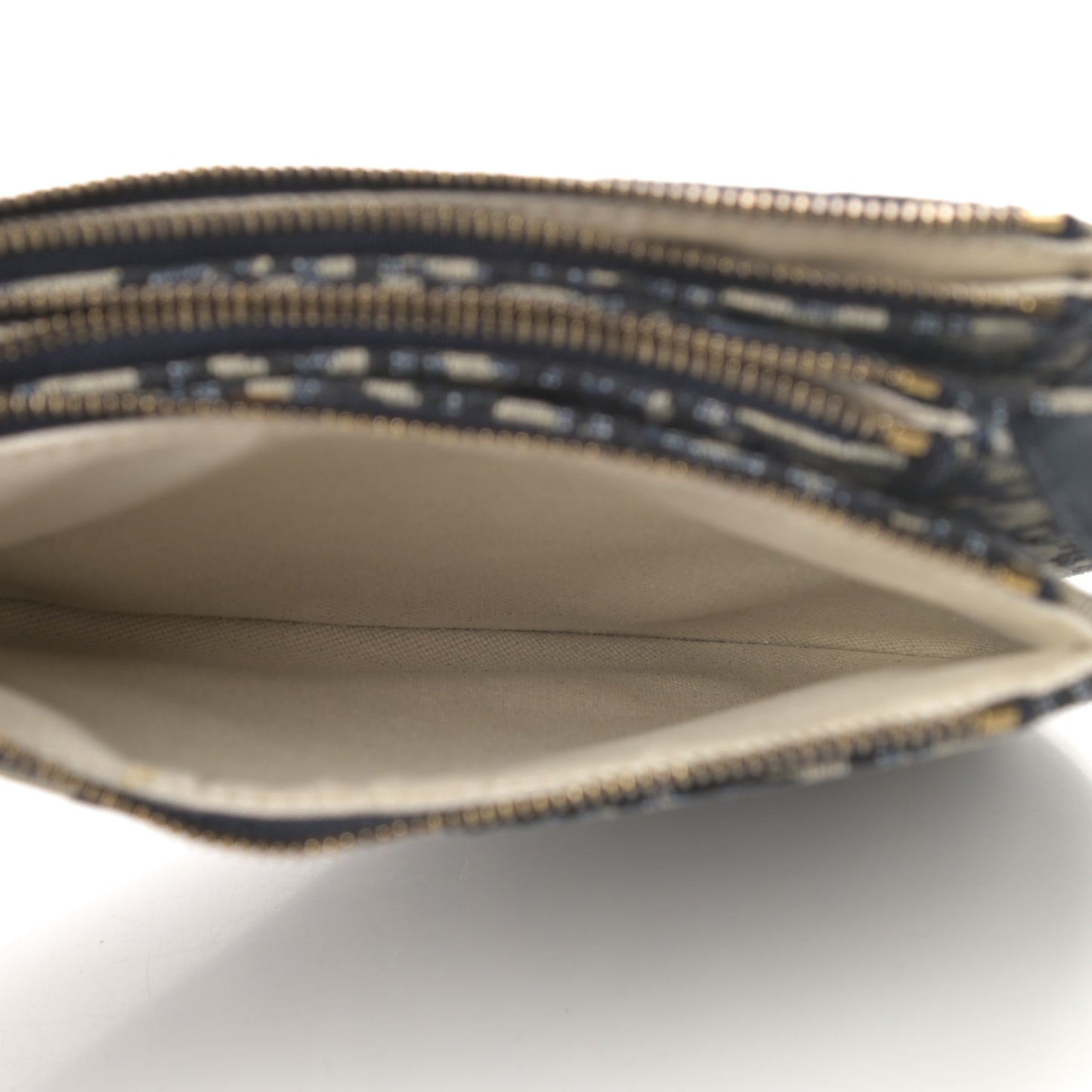 Oblique Saddle Pouch With Strap Navy Blue