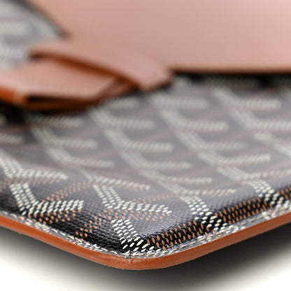 Goyard Goyardine Commando Envelope 2 Flat Large Pouch Black Gold 6 of 14