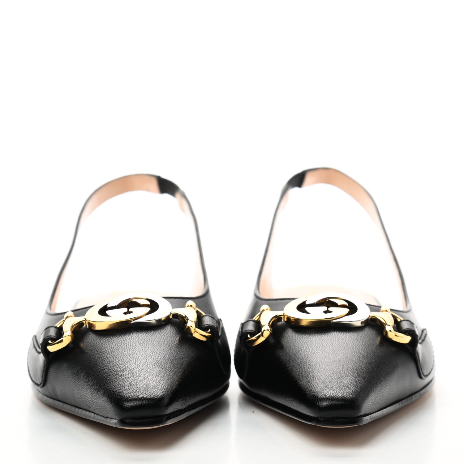 Gucci Malaga Kid Nappa Zumi Slingback Flats 36 Black 2 of 8