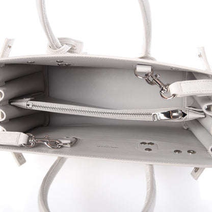 Saint Laurent Calfskin Crocodile Embossed Baby Sac De Jour Gris Perle 5 of 7