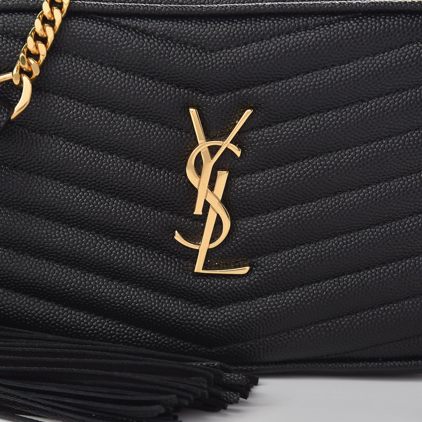 Grain De Poudre Matelasse Monogram Mini Lou Camera Bag Black