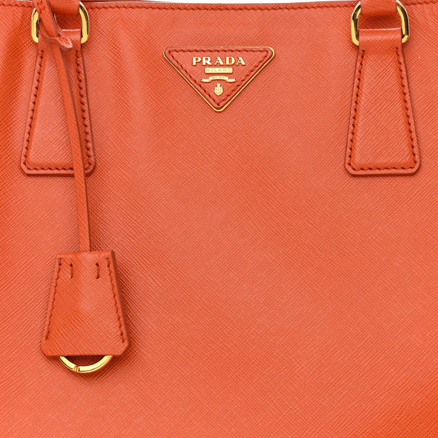 Saffiano Lux Large Tote Papaya