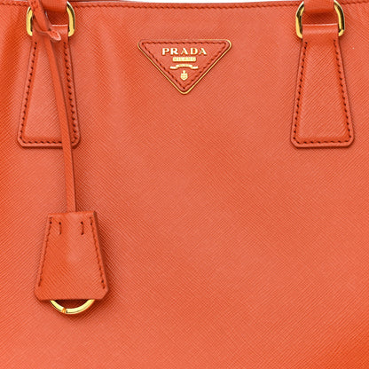 Prada Saffiano Lux Large Tote Papaya 10 of 12