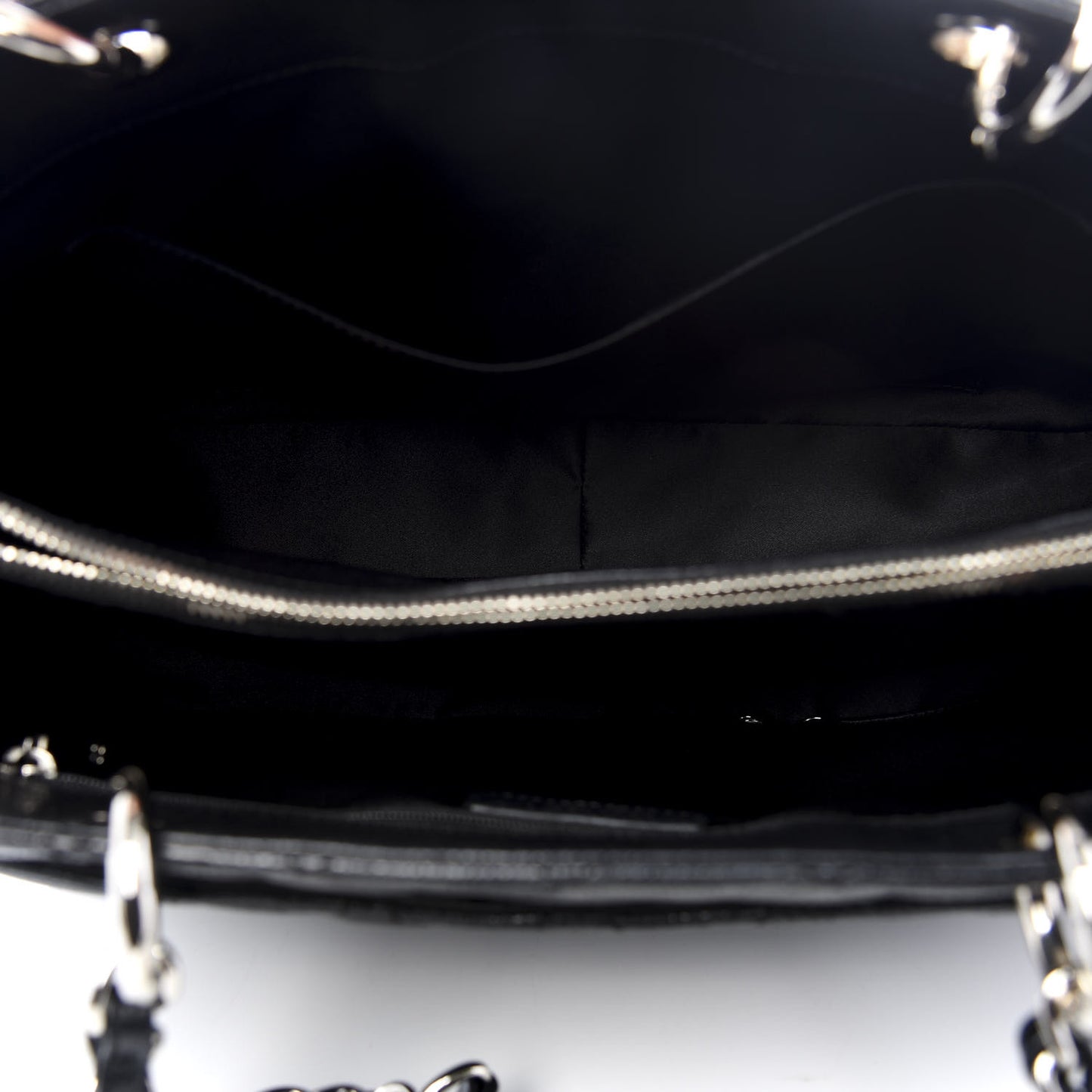 Caviar Quilted Grand Shopping Tote GST Black