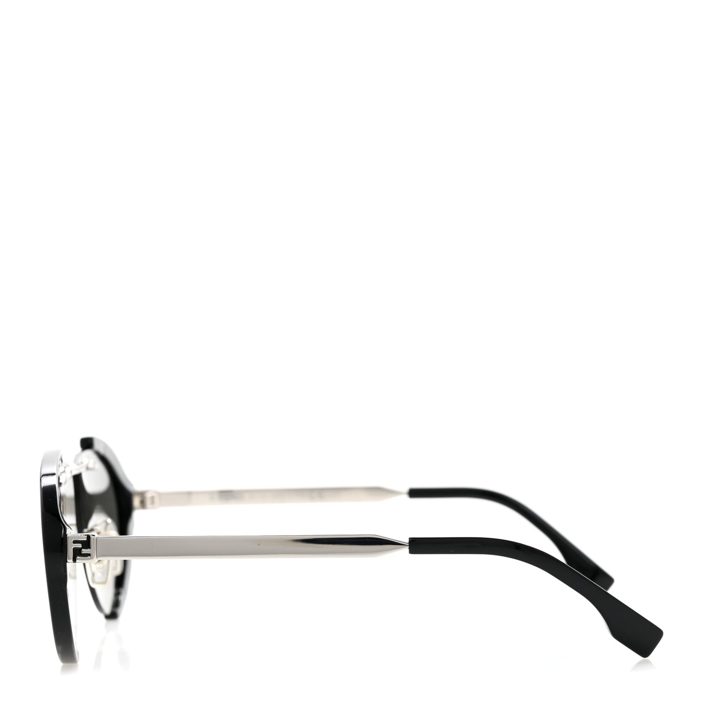 Metal Geometric FF Sunglasses FE40042U Black