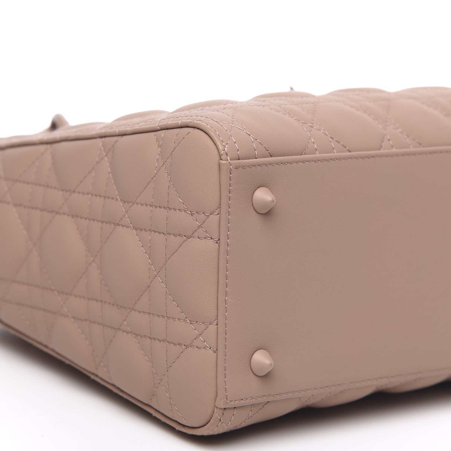Christian Dior Ultra Matte Calfskin Cannage Medium Lady Dior Beige 8 of 12