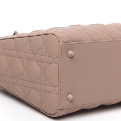 Christian Dior Ultra Matte Calfskin Cannage Medium Lady Dior Beige 8 of 12