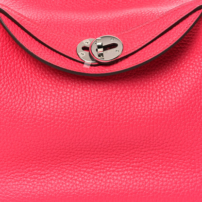 Hermes Taurillon Clemence Lindy 26 Rose Extreme 8 of 10
