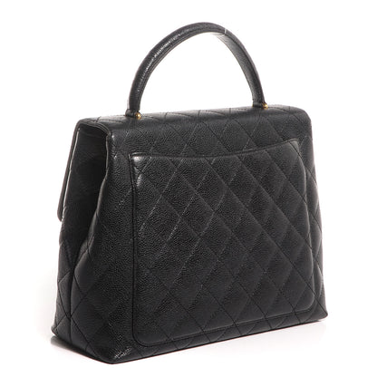 Chanel Caviar Quilted Jumbo Kelly Flap Black 3 of 8