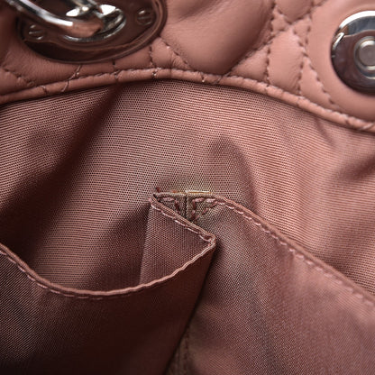 Christian Dior Lambskin Cannage Small Dior Soft Shopping Tote Bois de Rose 8 of 16