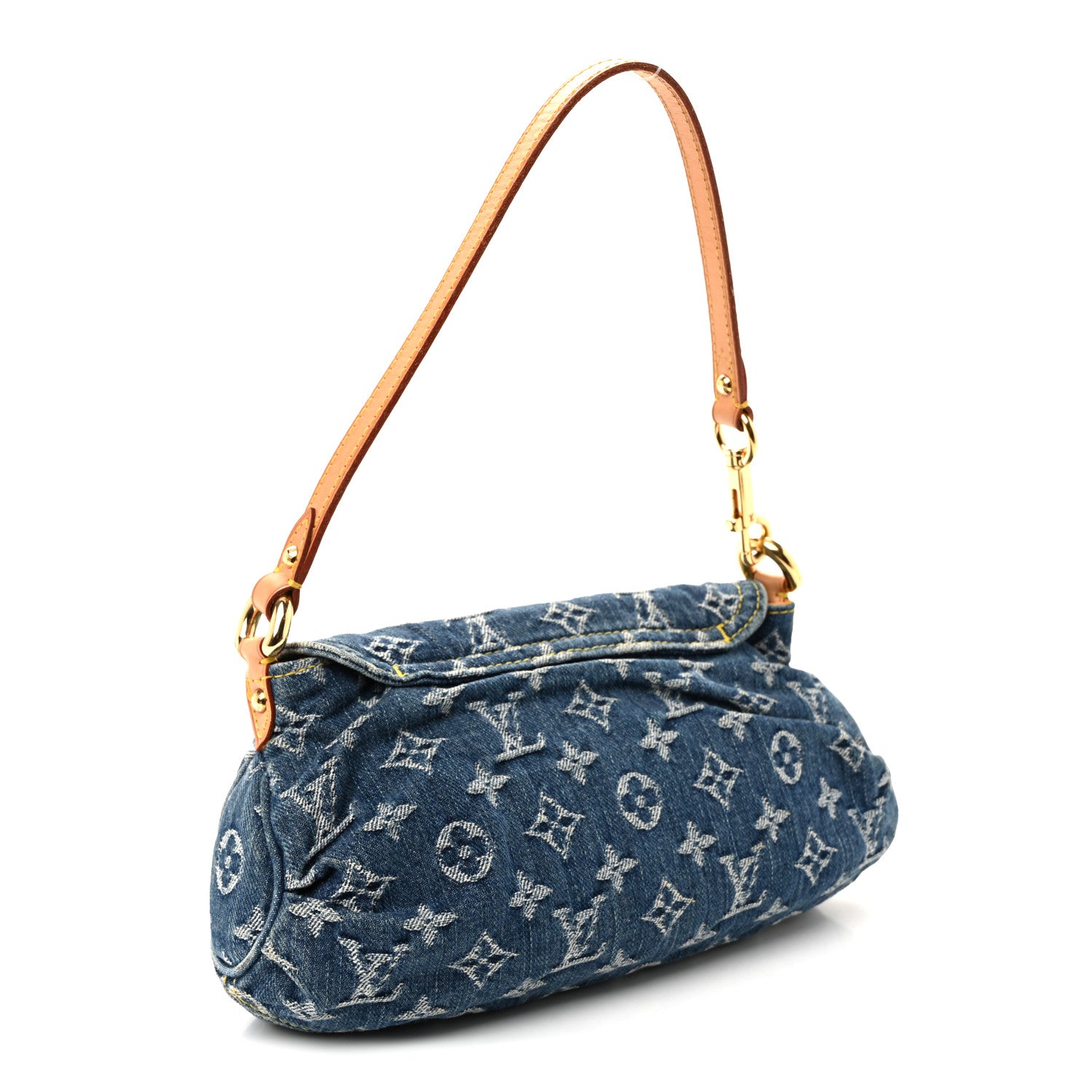 Louis Vuitton Monogram Denim Mini Pleaty Blue 3 of 9