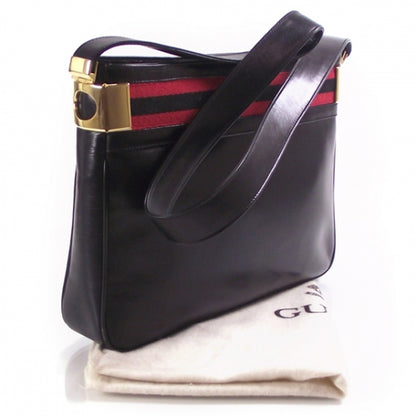 Gucci Vintage Leather Signature Shoulder Bag 3 of 9