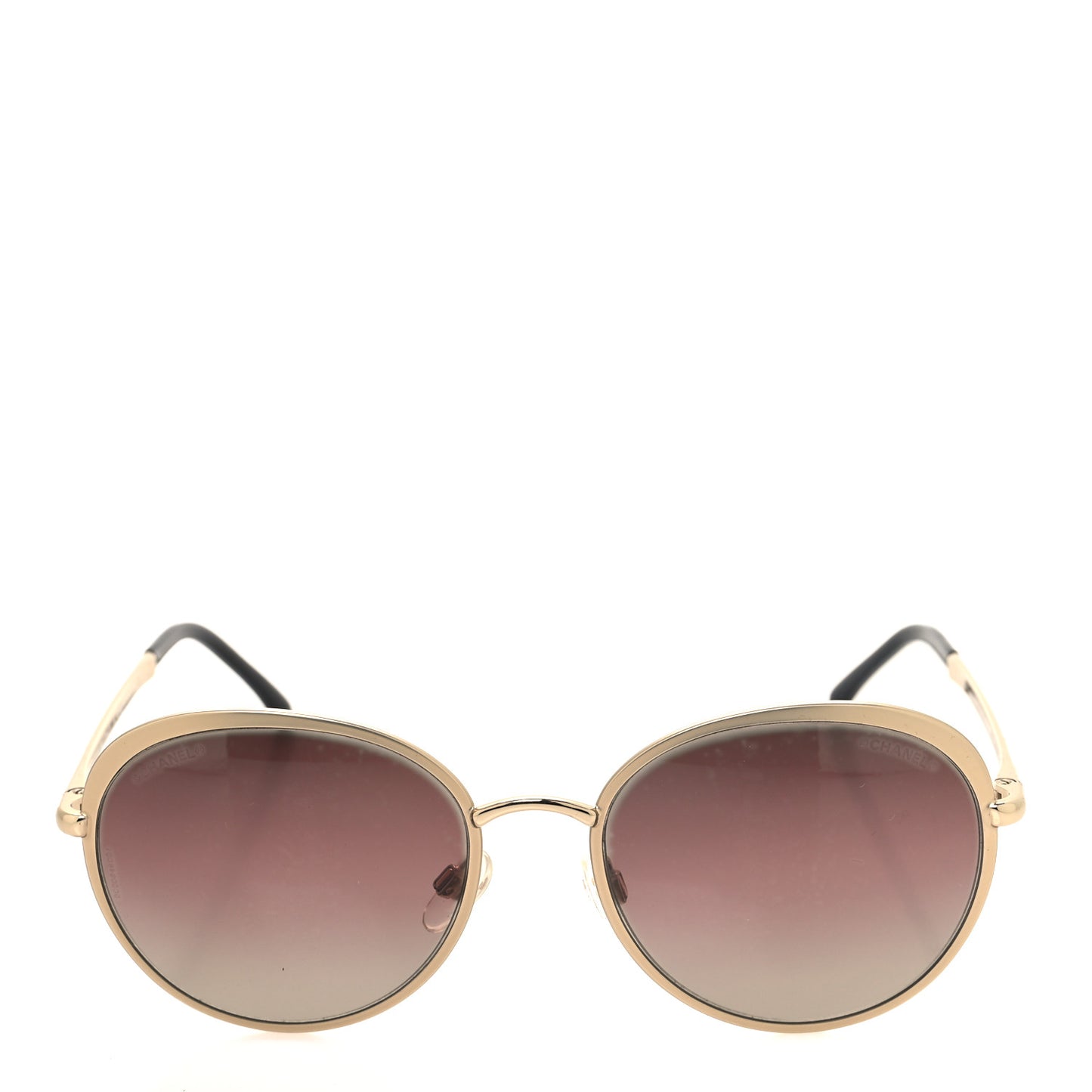 Round Mirror Sunglasses 4206 Gold