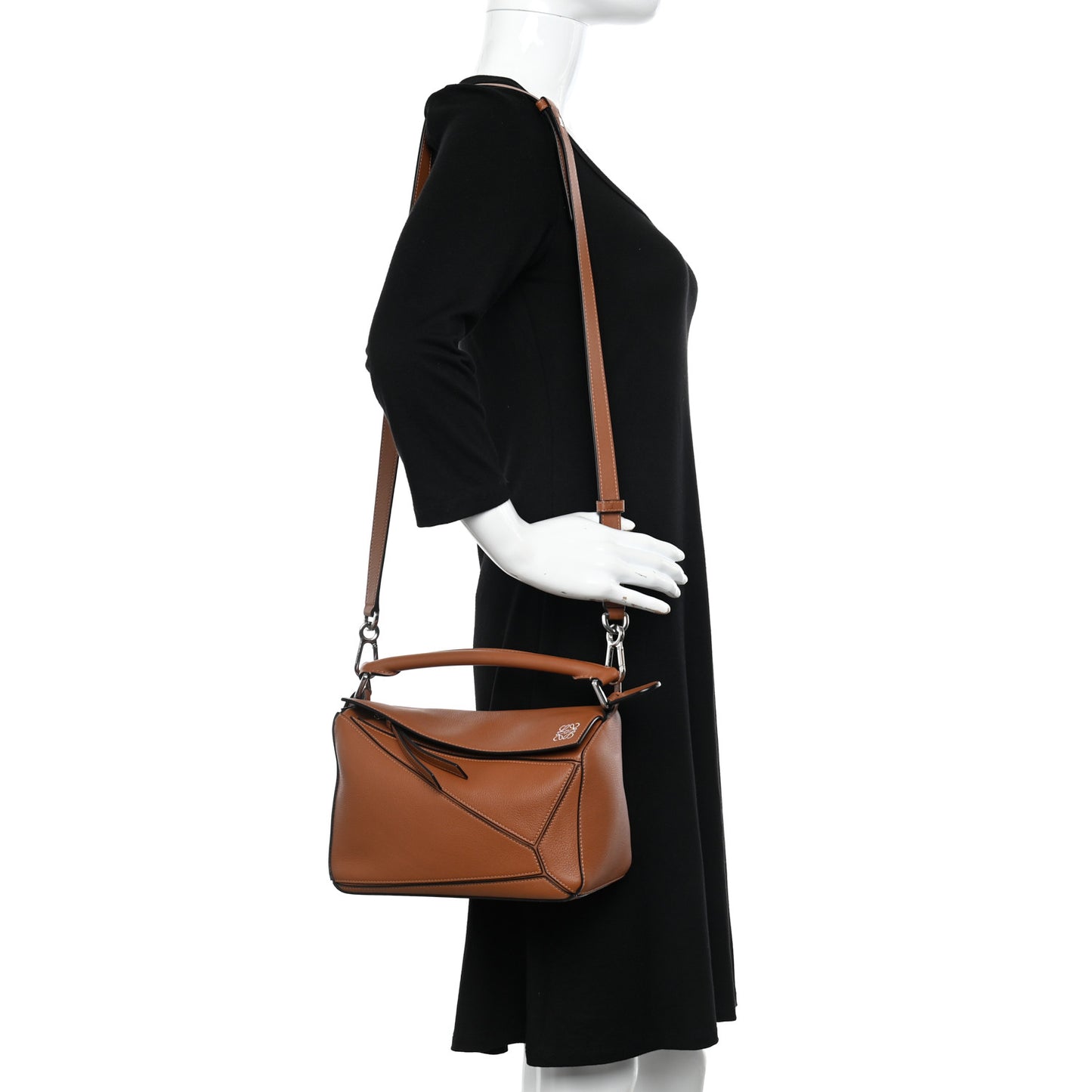 Calfskin Small Puzzle Bag Tan