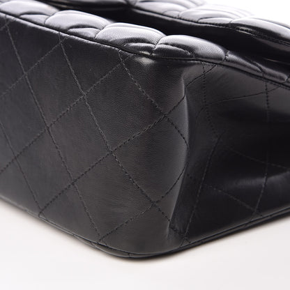 Chanel Lambskin Quilted Jumbo Double Flap Black 10 of 12