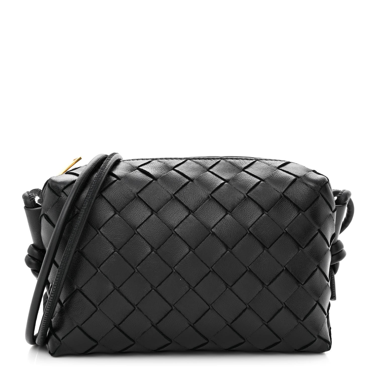 Bottega Veneta Nappa Intrecciato Mini Loop Camera Bag Black 1 of 10