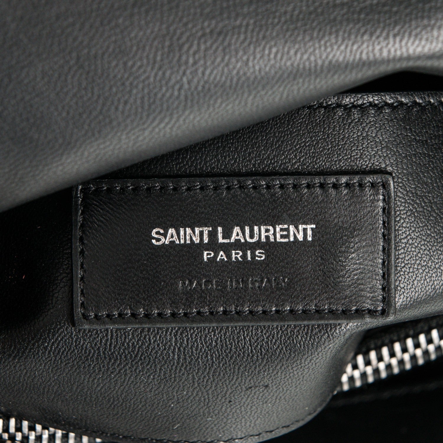 Saint Laurent Suede Matelasse Chevron Fringe Monogram Medium College Bag Black 6 of 6