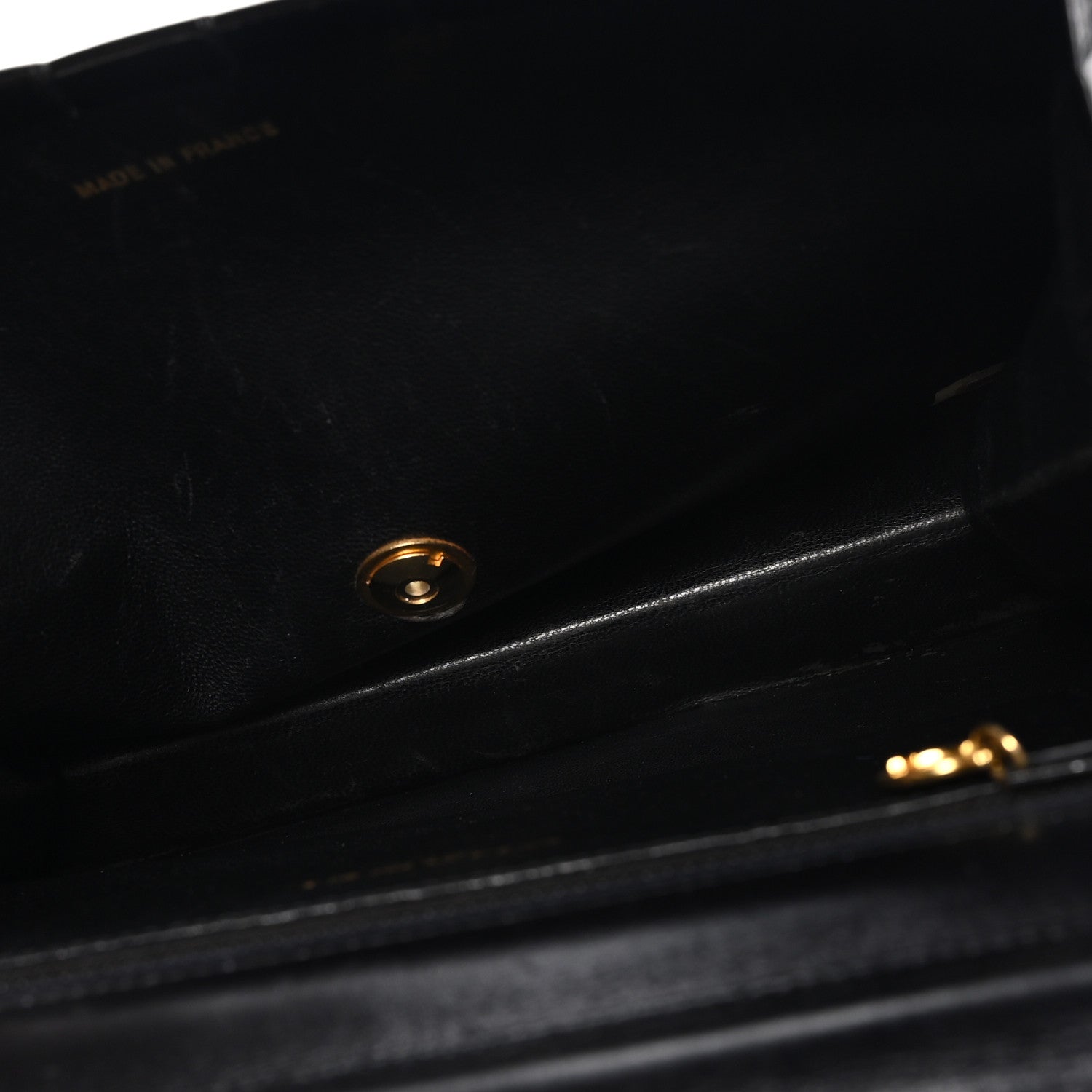 Chanel Shiny Crocodile Medium Single Flap Black 4 of 10