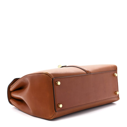 Celine Satinated Calfskin Medium 16 Top Handle Bag Tan 4 of 12