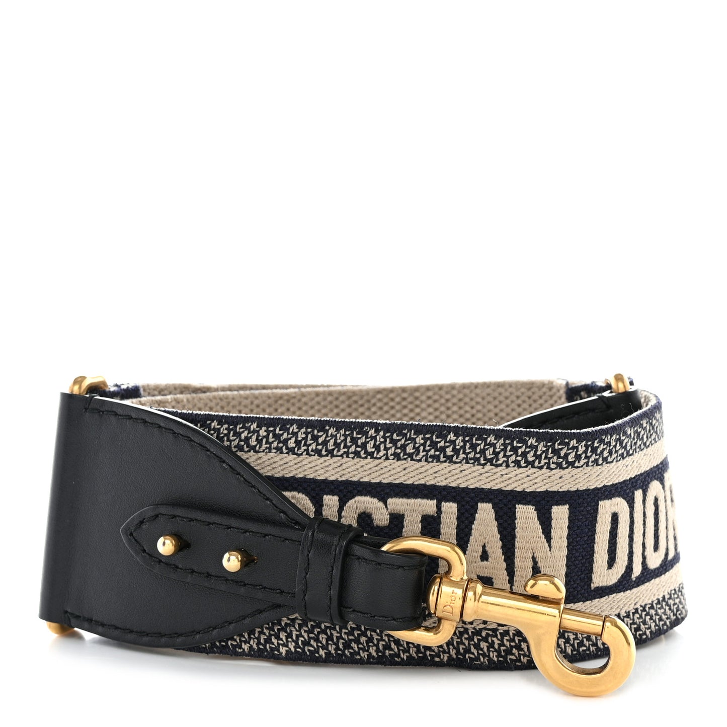 Canvas Embroidered Shoulder Strap Blue