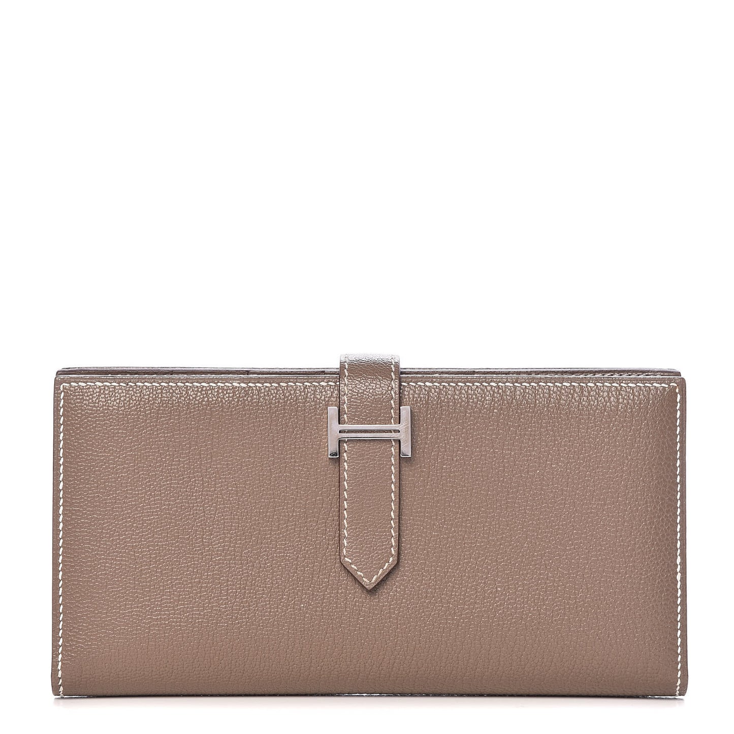 Chèvre Mysore Bearn Gusset Wallet Etoupe