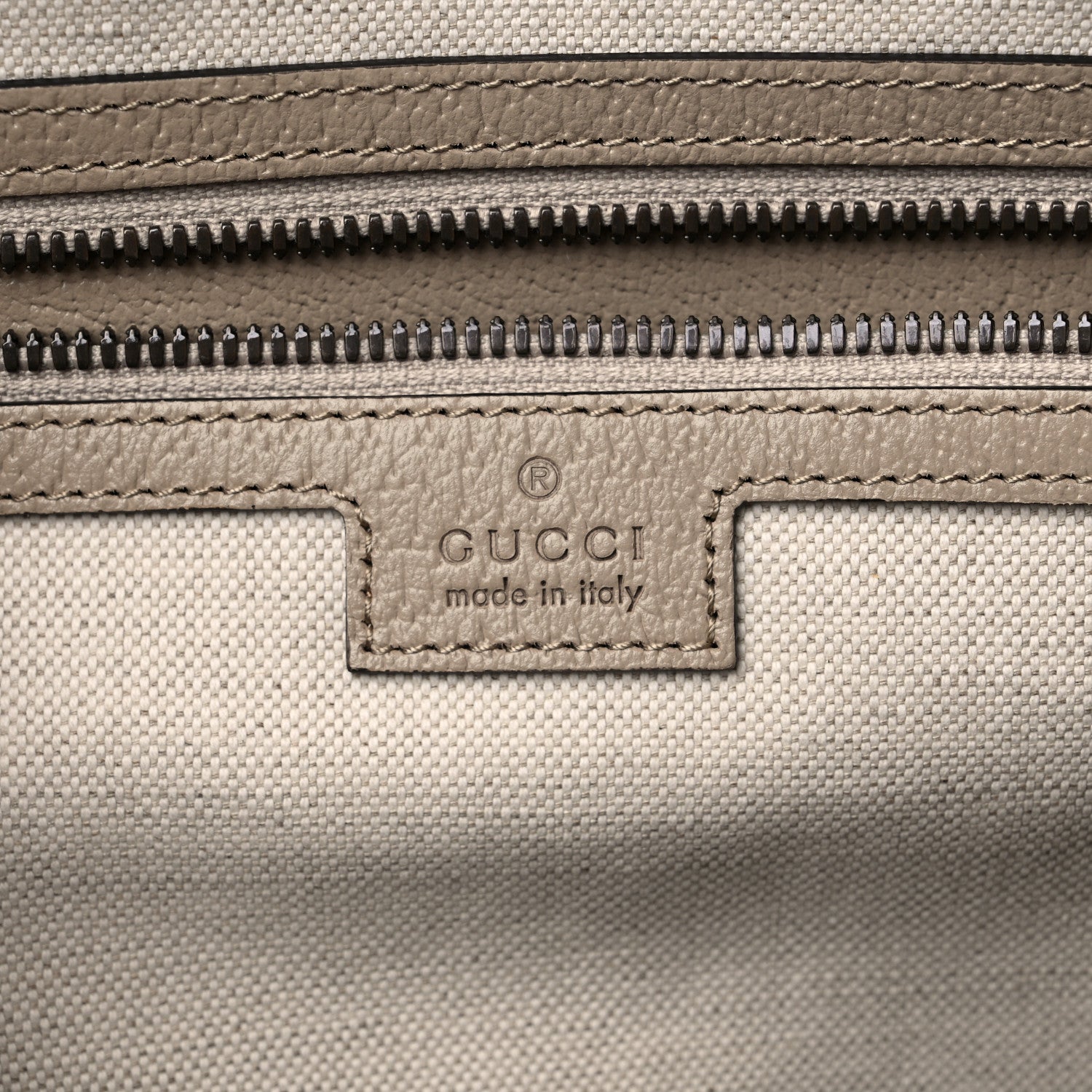 Gucci GG Supreme Monogram Textured Dollar Calfskin Web Medium Savoy Duffle Bag Beige Mystic White Oatmeal 5 of 8