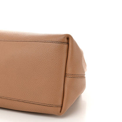 Gucci Pebbled Calfskin Medium Soho Chain Shoulder Bag Camelia 10 of 11