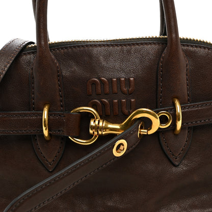Miu Miu Nappa Aviator Small Aventure Bag Radica 7 of 9