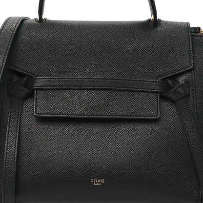 Celine Grained Calfskin Micro Belt Bag Black 7 of 11