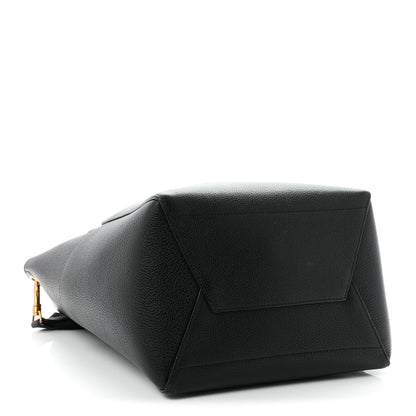 Celine Soft Grained Calfskin Sangle Bucket Bag Black 6 of 21