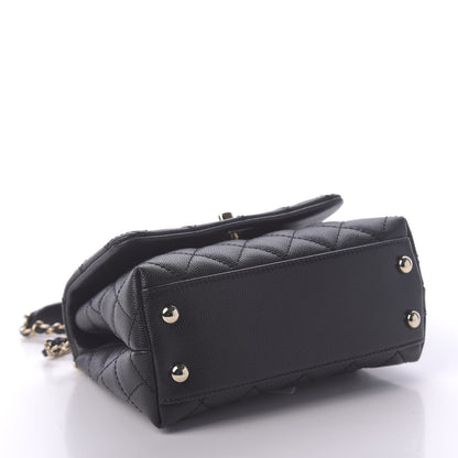 Chanel Caviar Quilted Extra Mini Coco Handle Flap Black 4 of 11