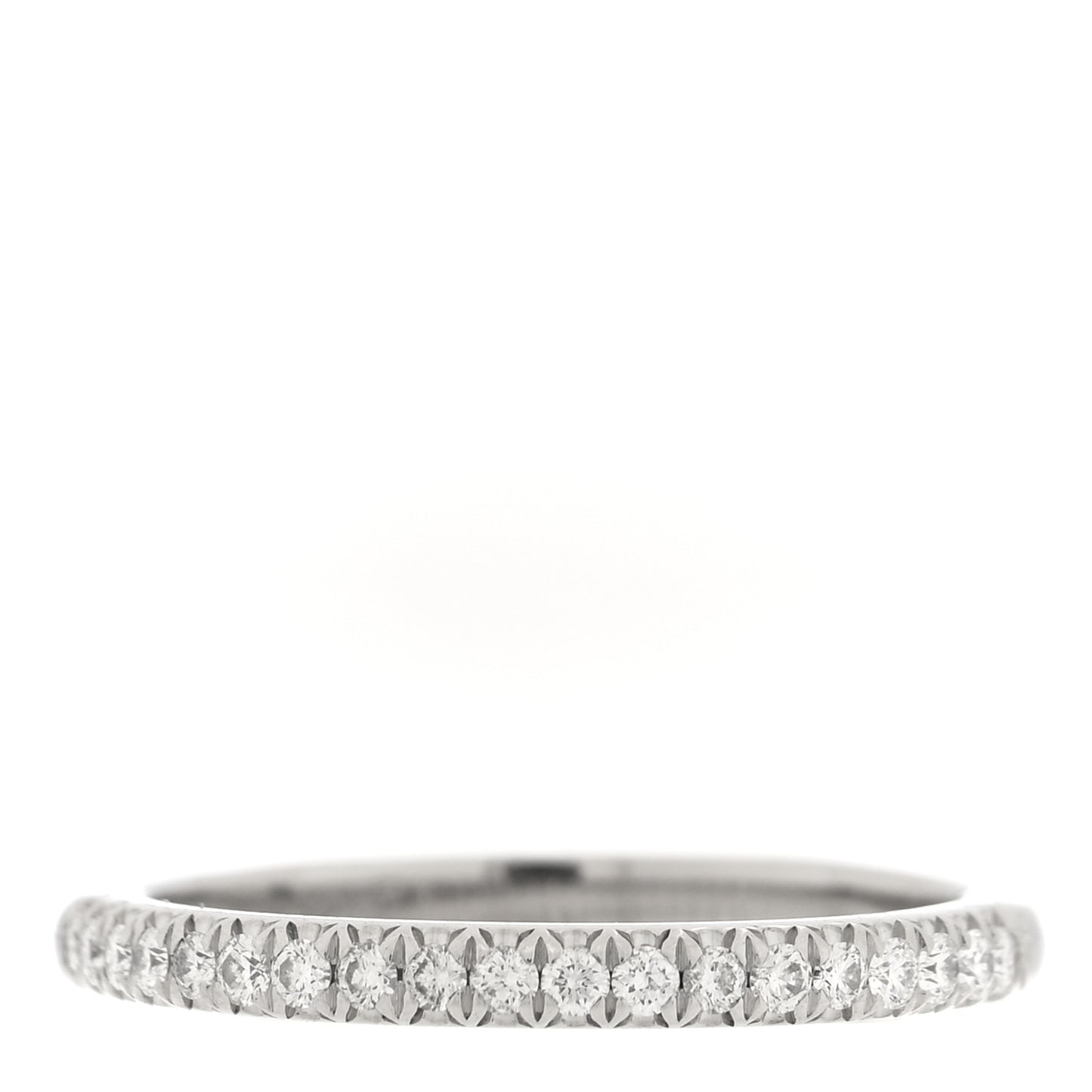 Platinum Diamond .17ctw Half Circle Soleste Band Ring 50 5.5