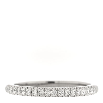 Tiffany Platinum Diamond .17ctw Half Circle Soleste Band Ring 50 5.5 1 of 4