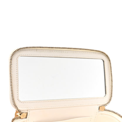 Chanel Caviar Quilted Sweetheart Vanity Case White 8 of 11