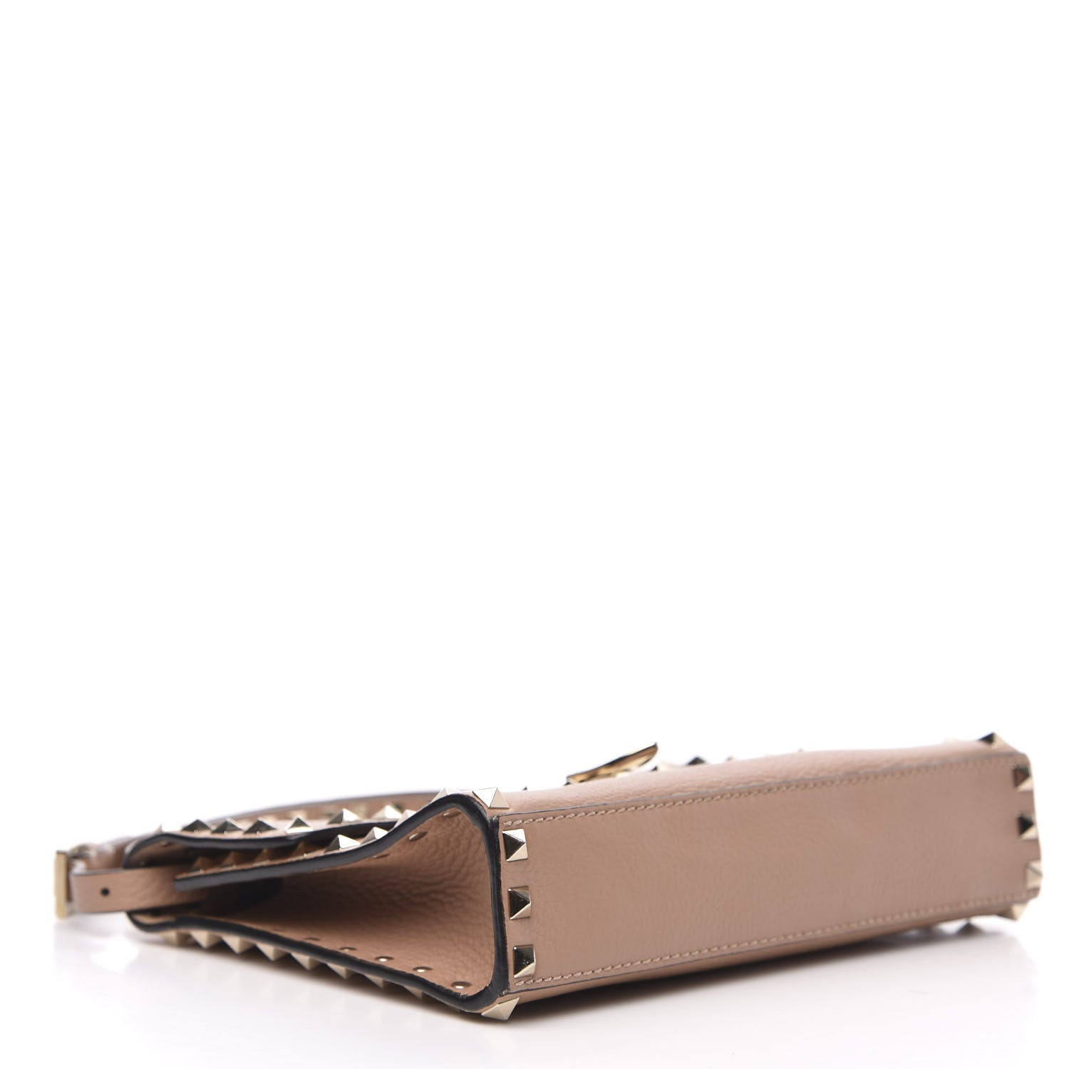 Valentino Garavani Pebbled Calfskin Medium Rockstud Flip Lock Crossbody Bag Skin Sorbet 4 of 13
