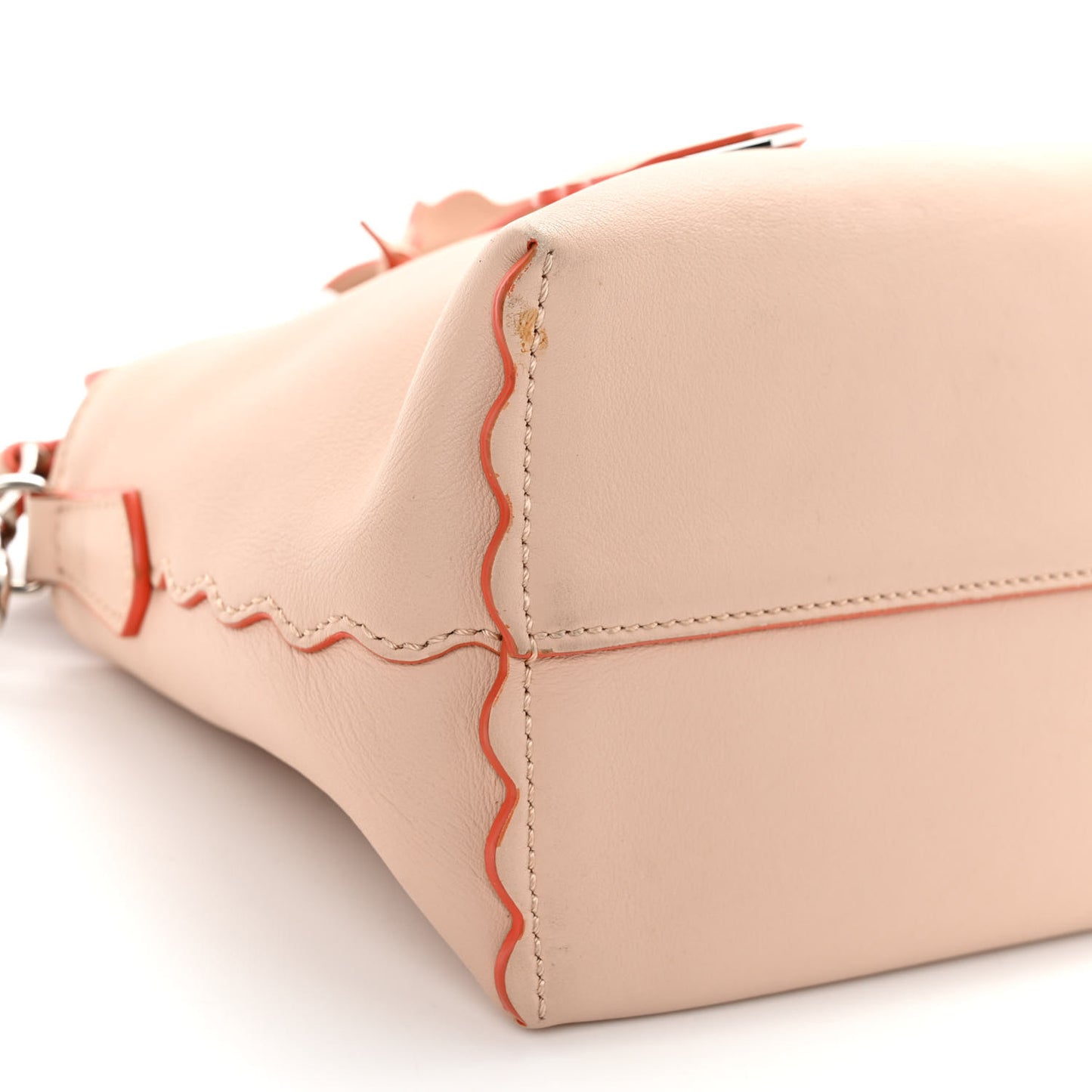 Vitello Dolce Scalloped Studded Medium By The Way Boston Bag Plaster