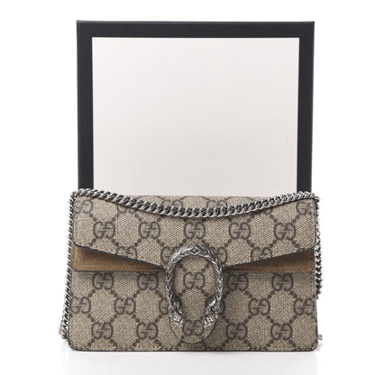 Gucci GG Supreme Monogram Super Mini Dionysus Shoulder Bag Taupe 12 of 12
