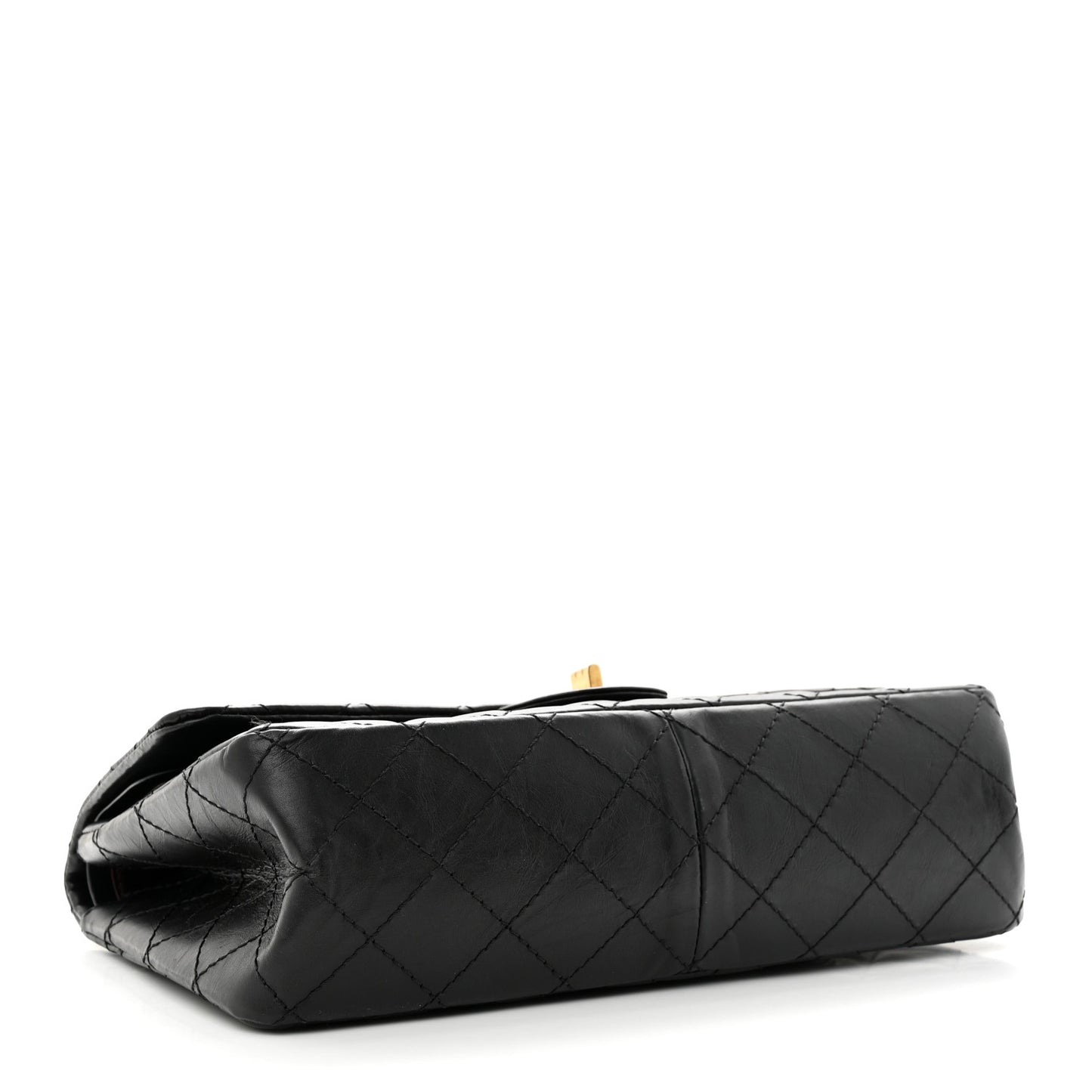 Aged Calfskin Quilted 2.55 Reissue 226 Flap Black
