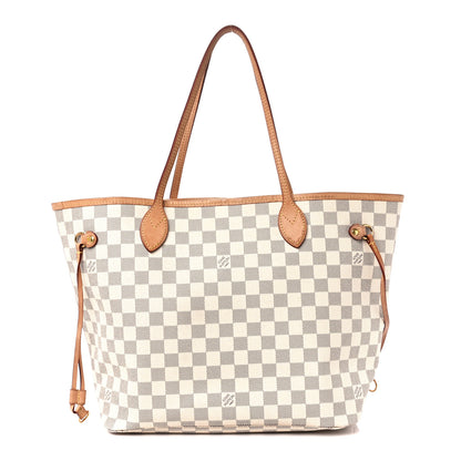 Louis Vuitton Damier Azur Neo Neverfull MM Rose Ballerine 1 of 13