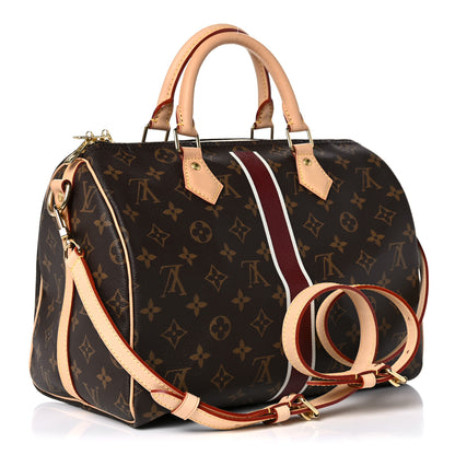 Louis Vuitton Monogram My LV Heritage Speedy Bandouliere 30 Bordeaux White 3 of 11