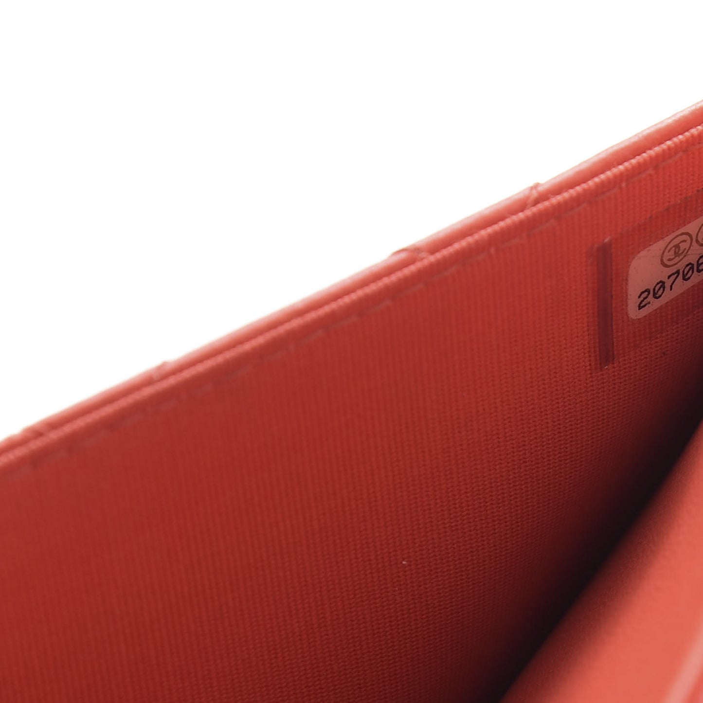 Lambskin Quilted Boy Wallet On Chain WOC Orange