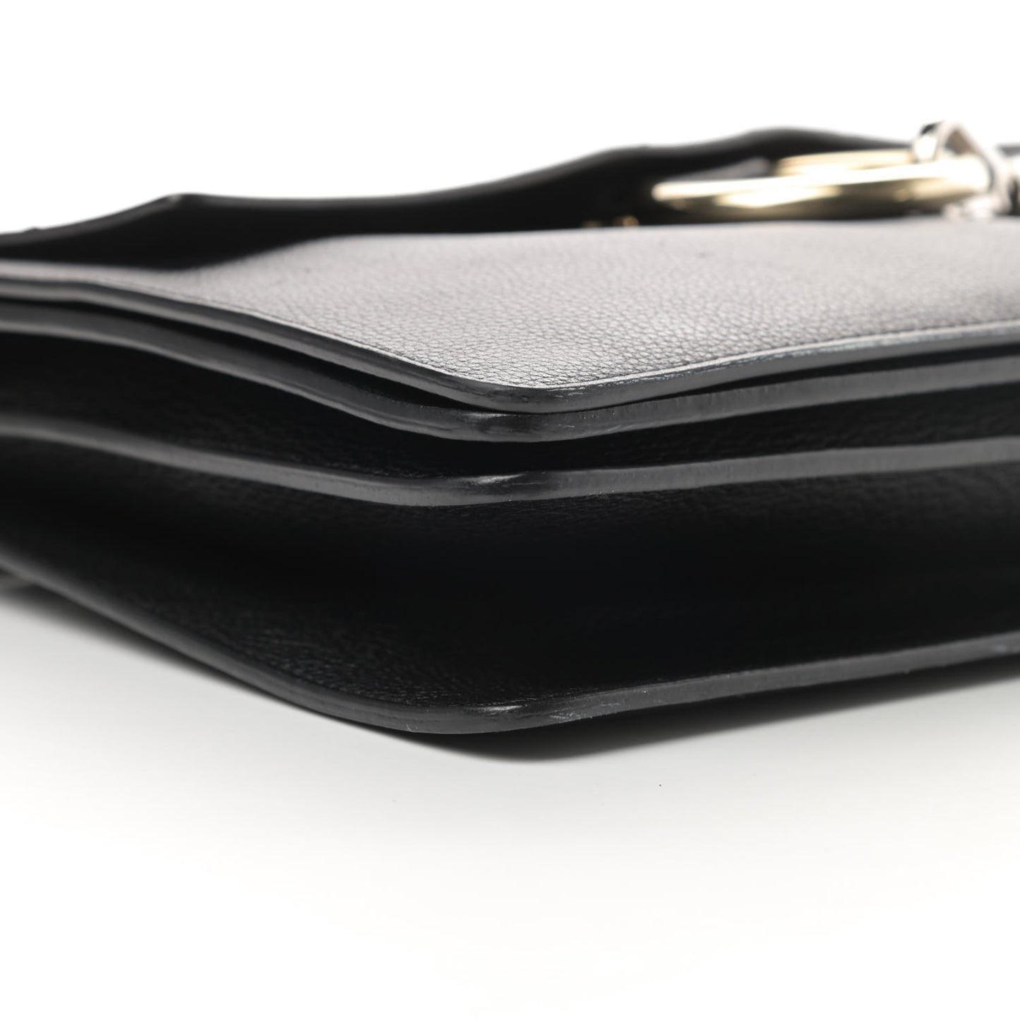 Calfskin Medium Faye Shoulder Bag Black