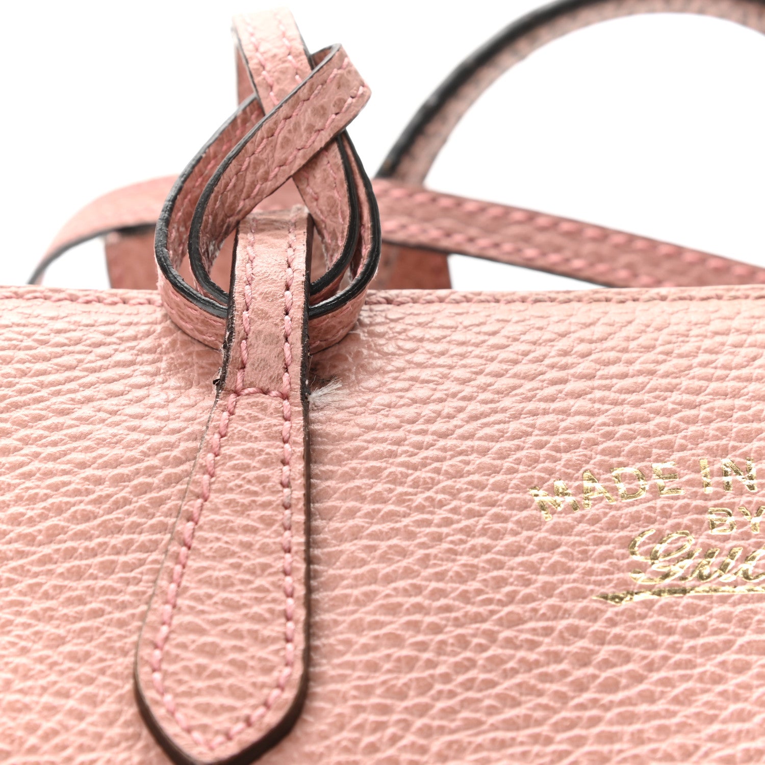Gucci Dollar Calfskin Mini Swing Top Handle Bag Soft Pink 11 of 13