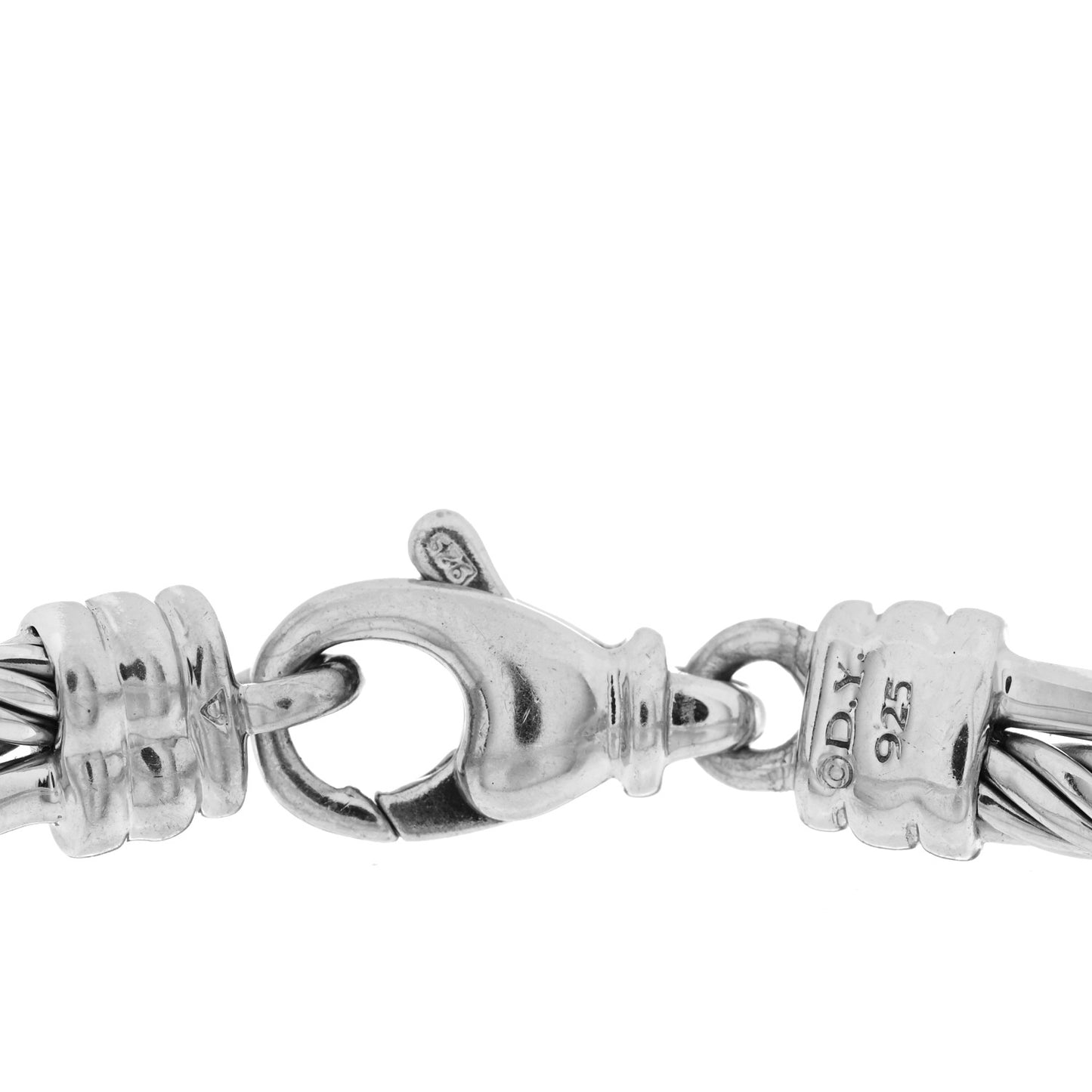 Sterling Silver Diamond 3mm Crossover Bracelet