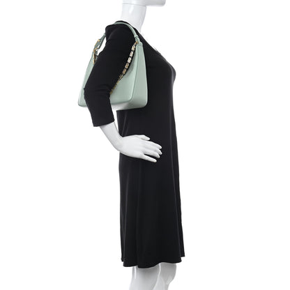 Givenchy Smooth Calfskin Small Moon Cut Out Shoulder Bag Celadon 2 of 8