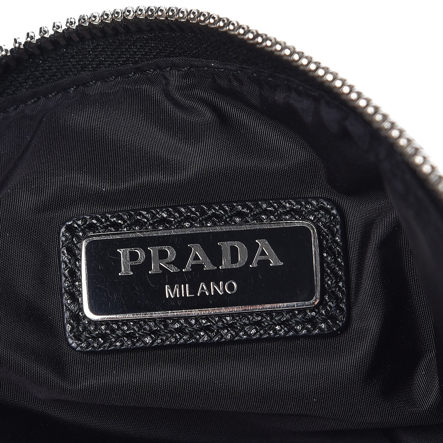 Prada Tessuto Nylon Robot Wristlet Pouch Black 6 of 8