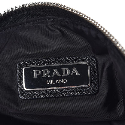 Prada Tessuto Nylon Robot Wristlet Pouch Black 6 of 8
