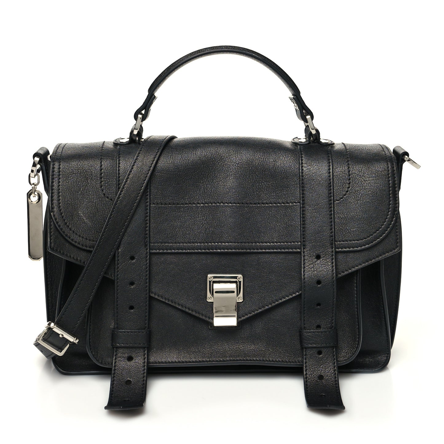 Lambskin Medium PS1 Satchel Black
